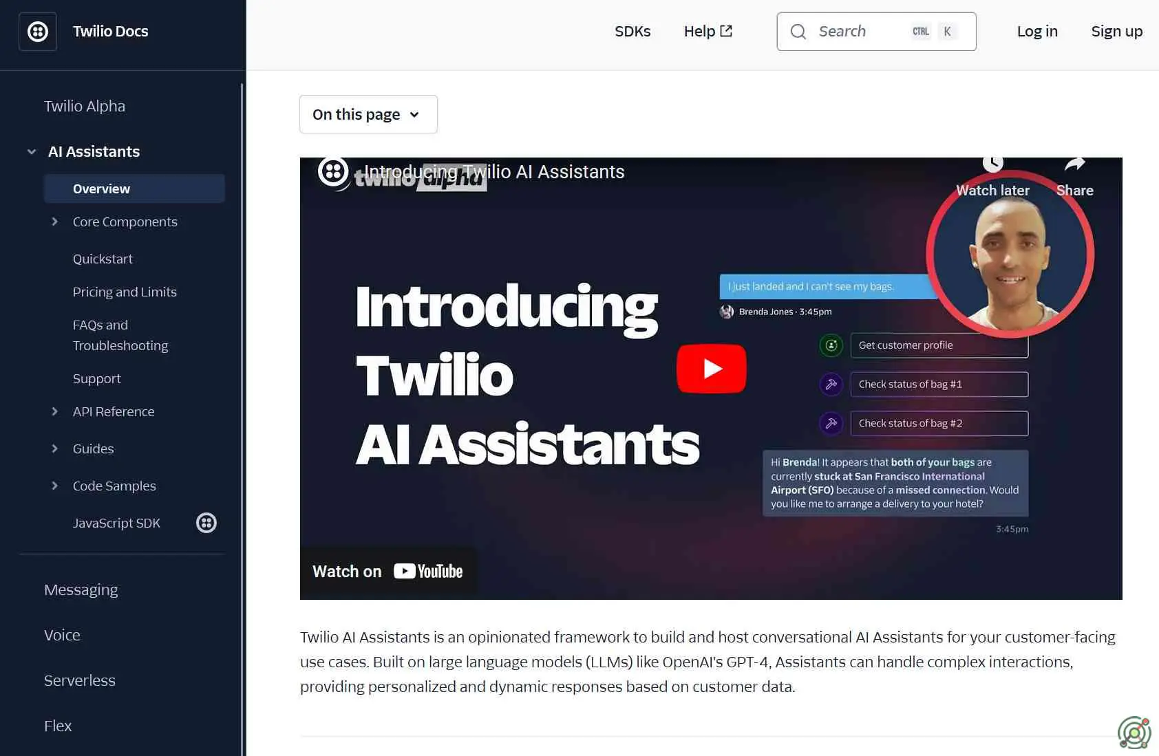 A framework for building and hosting customer-aware conversational AI Assistants to automate and enhance customer interactions.