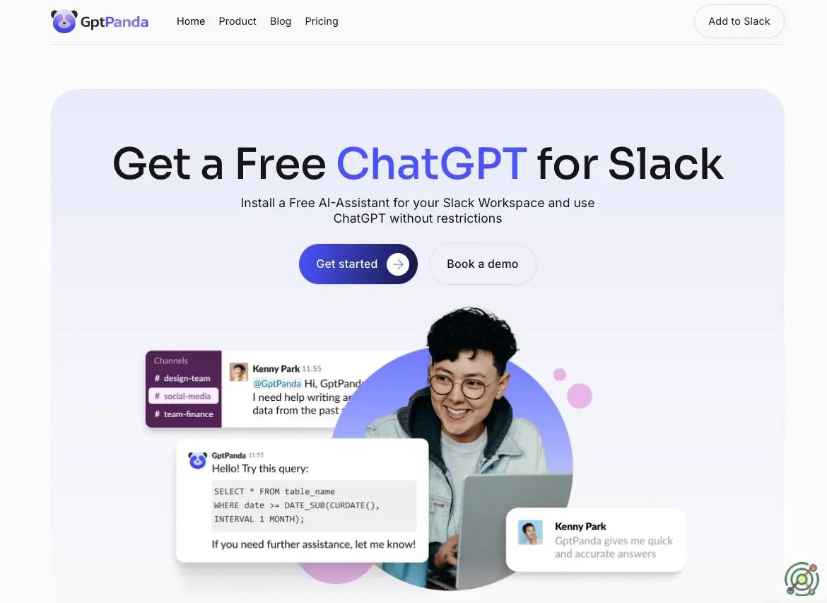 An AI-powered Slack integration that brings ChatGPT's capabilities directly into your workspace, enhancing team collaboration and productivity.