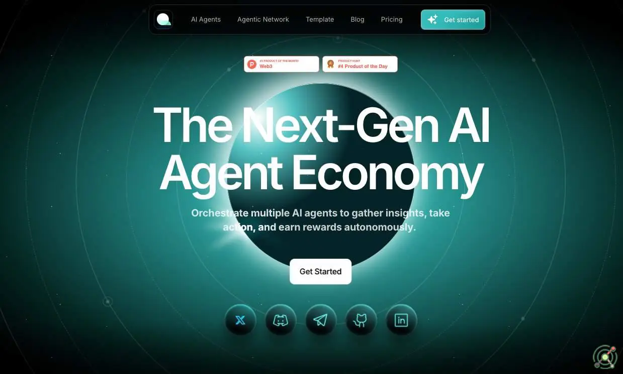 A decentralized platform orchestrating multiple AI agents to automate tasks and distribute real-world incentives autonomously.