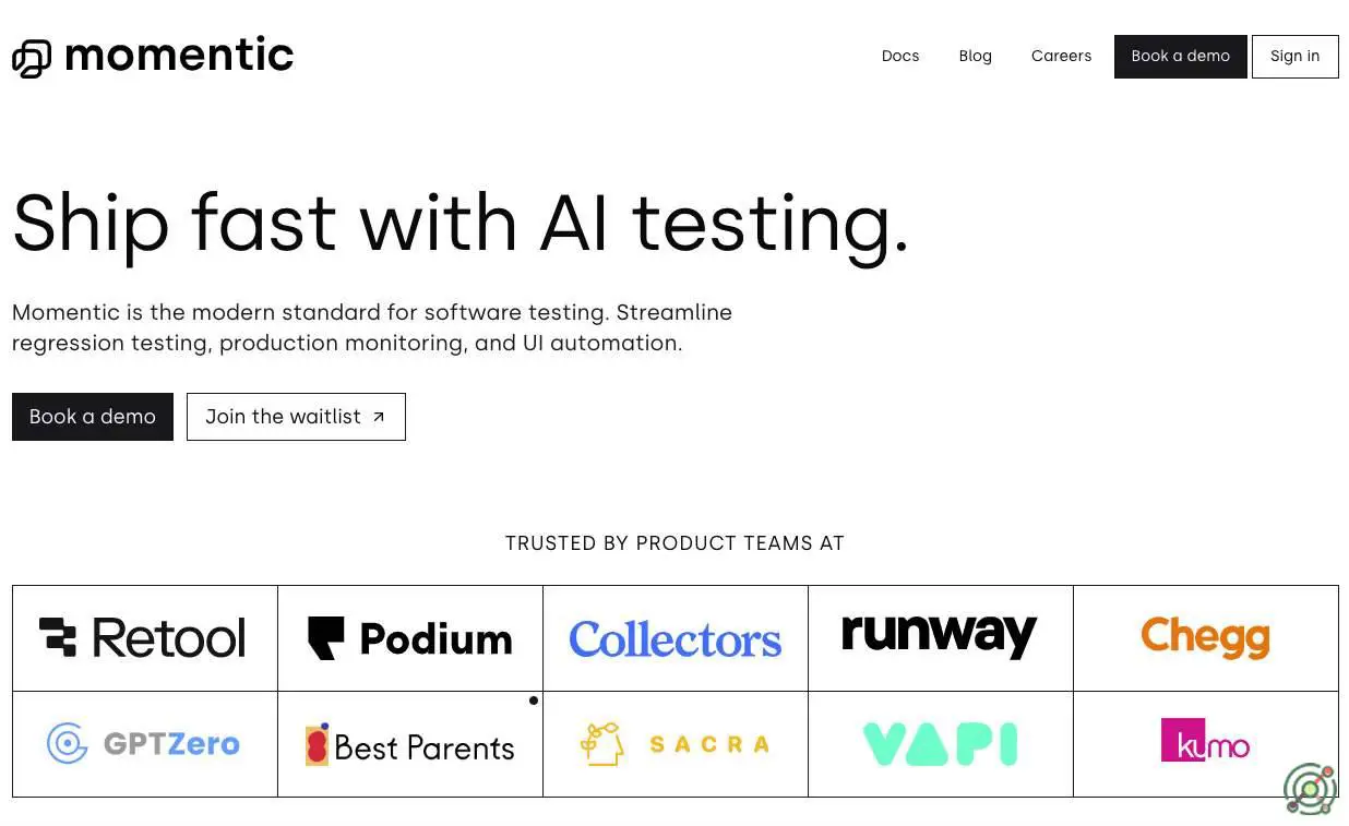 An AI-powered platform that automates end-to-end software testing, streamlining regression testing, production monitoring, and UI automation.