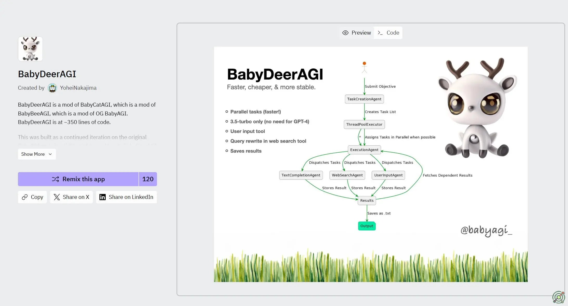 A streamlined AI agent framework enabling parallel task execution for enhanced efficiency.