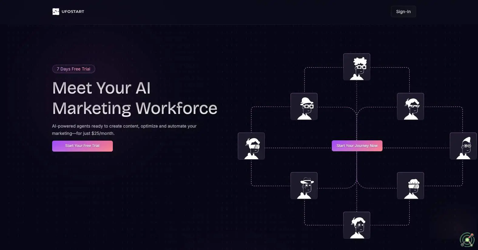 An AI-powered marketing platform offering specialized agents to automate and optimize marketing strategies for Web3 startups.