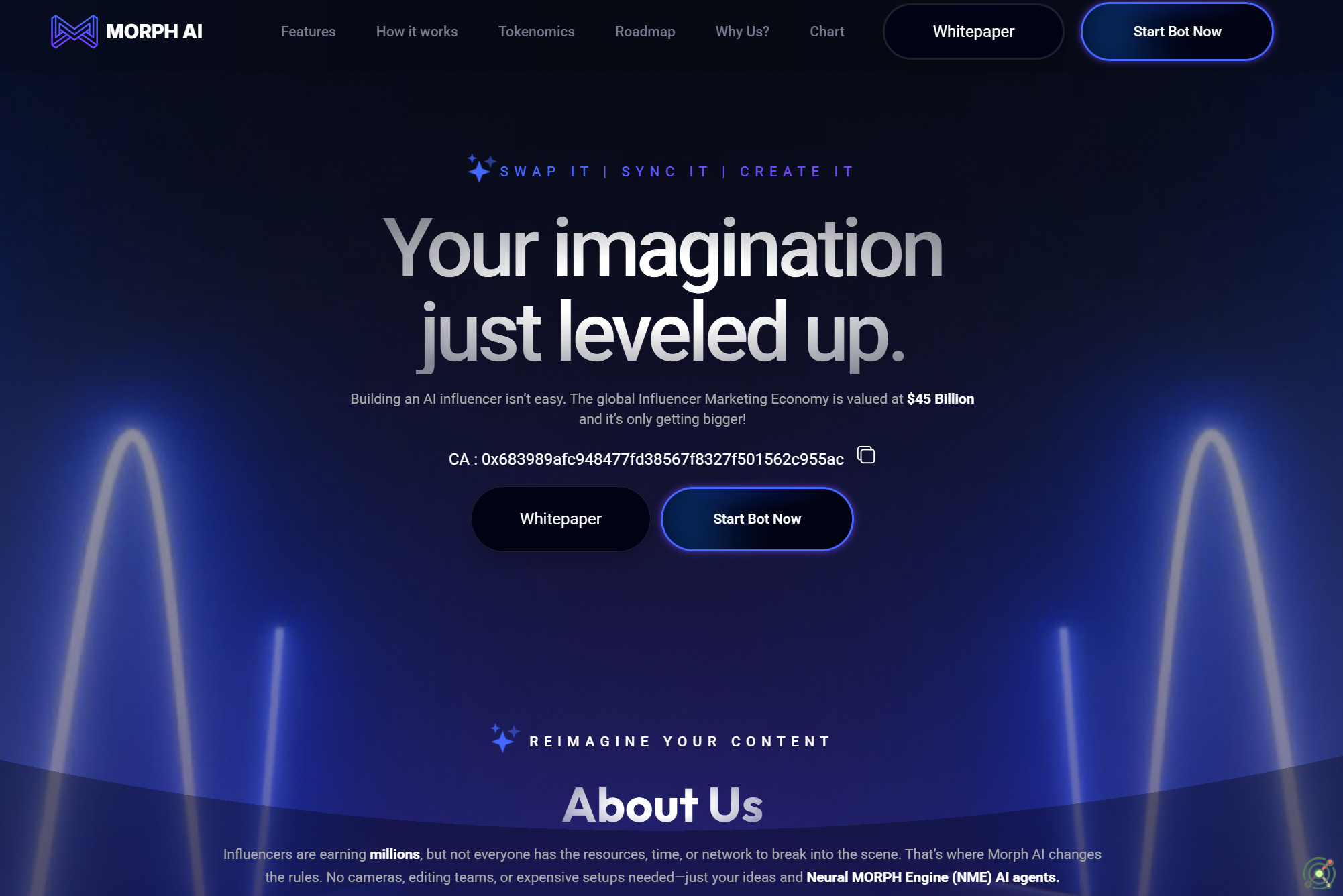An AI platform enabling users to create and manage AI-powered virtual influencers.