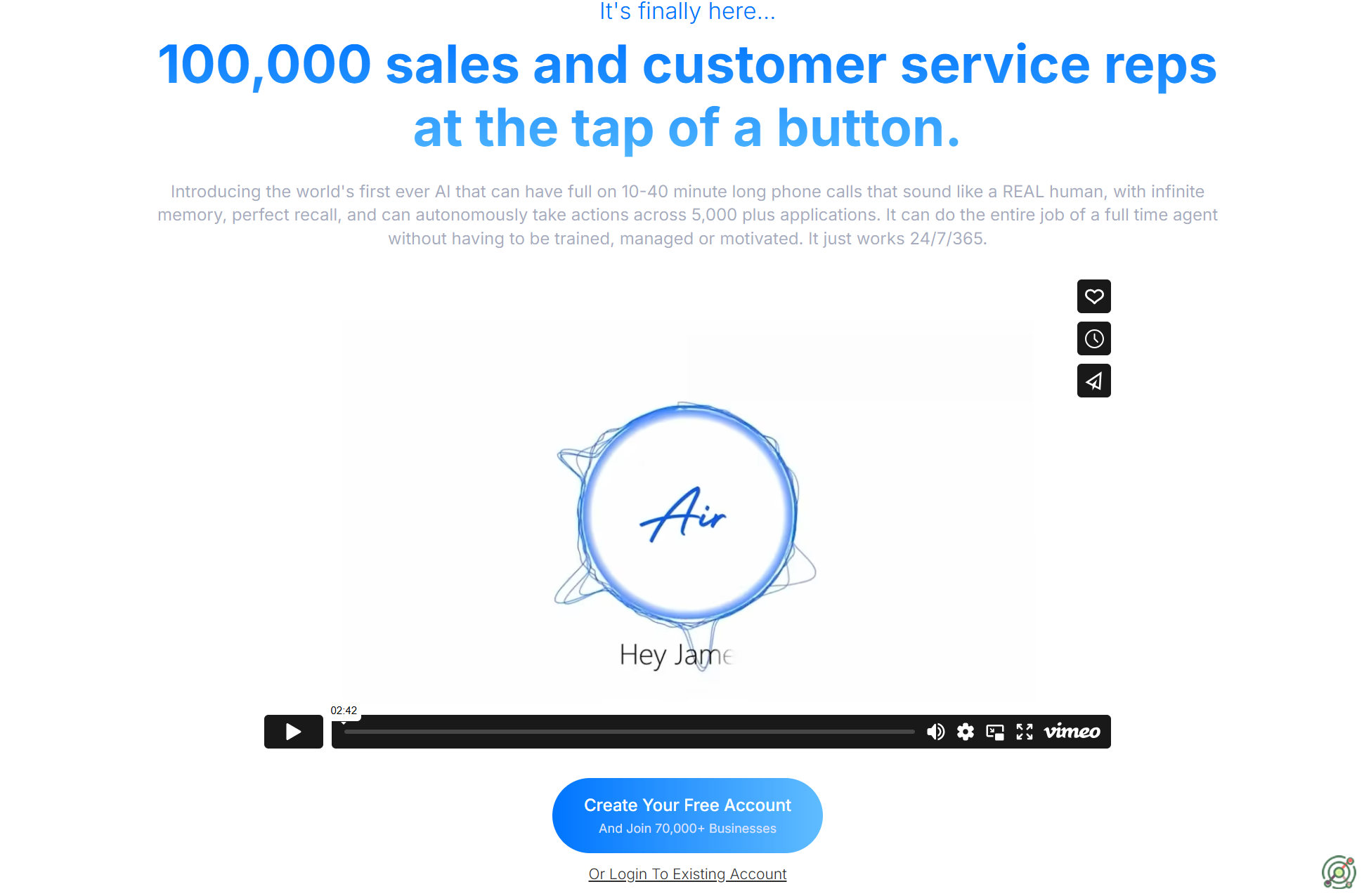 AI-powered conversational agent capable of conducting natural, human-like phone calls for sales and customer service.