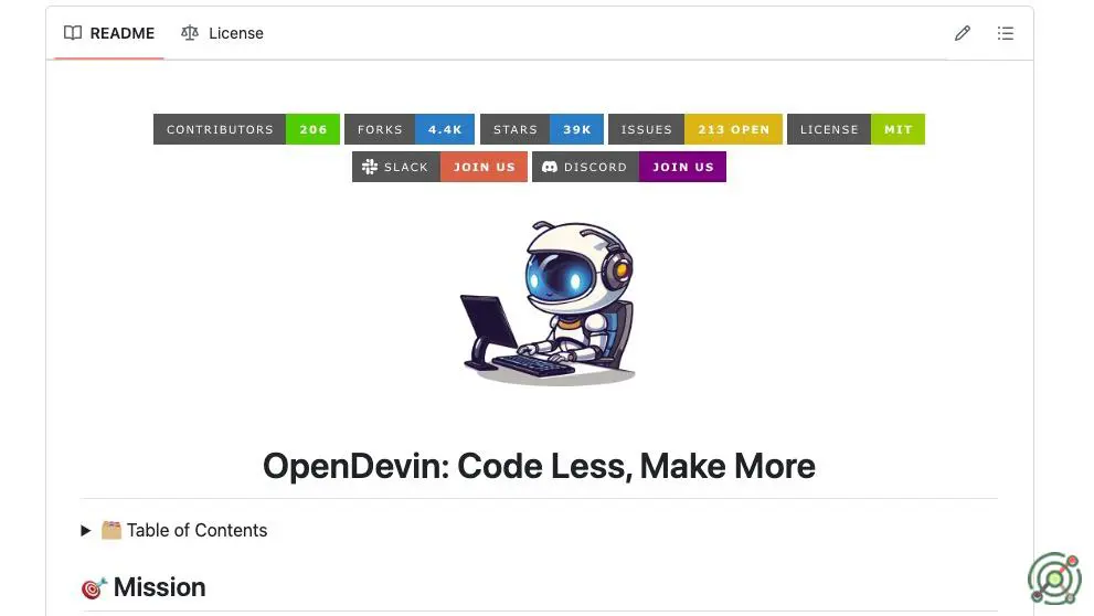 An open-source platform for developing AI-powered autonomous software engineering agents capable of executing complex tasks.