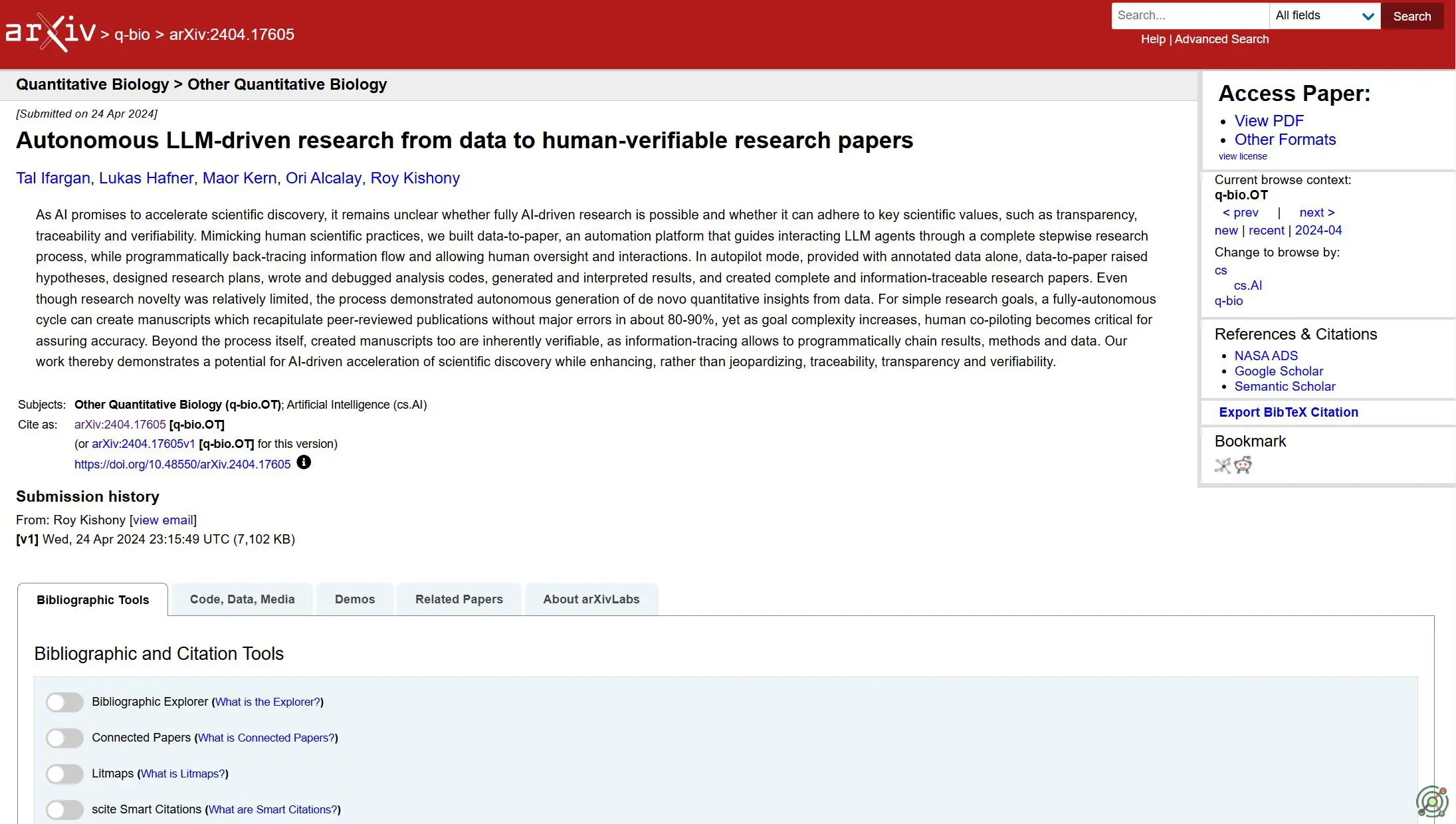An AI-driven platform automating the transformation of raw data into comprehensive, traceable scientific papers.