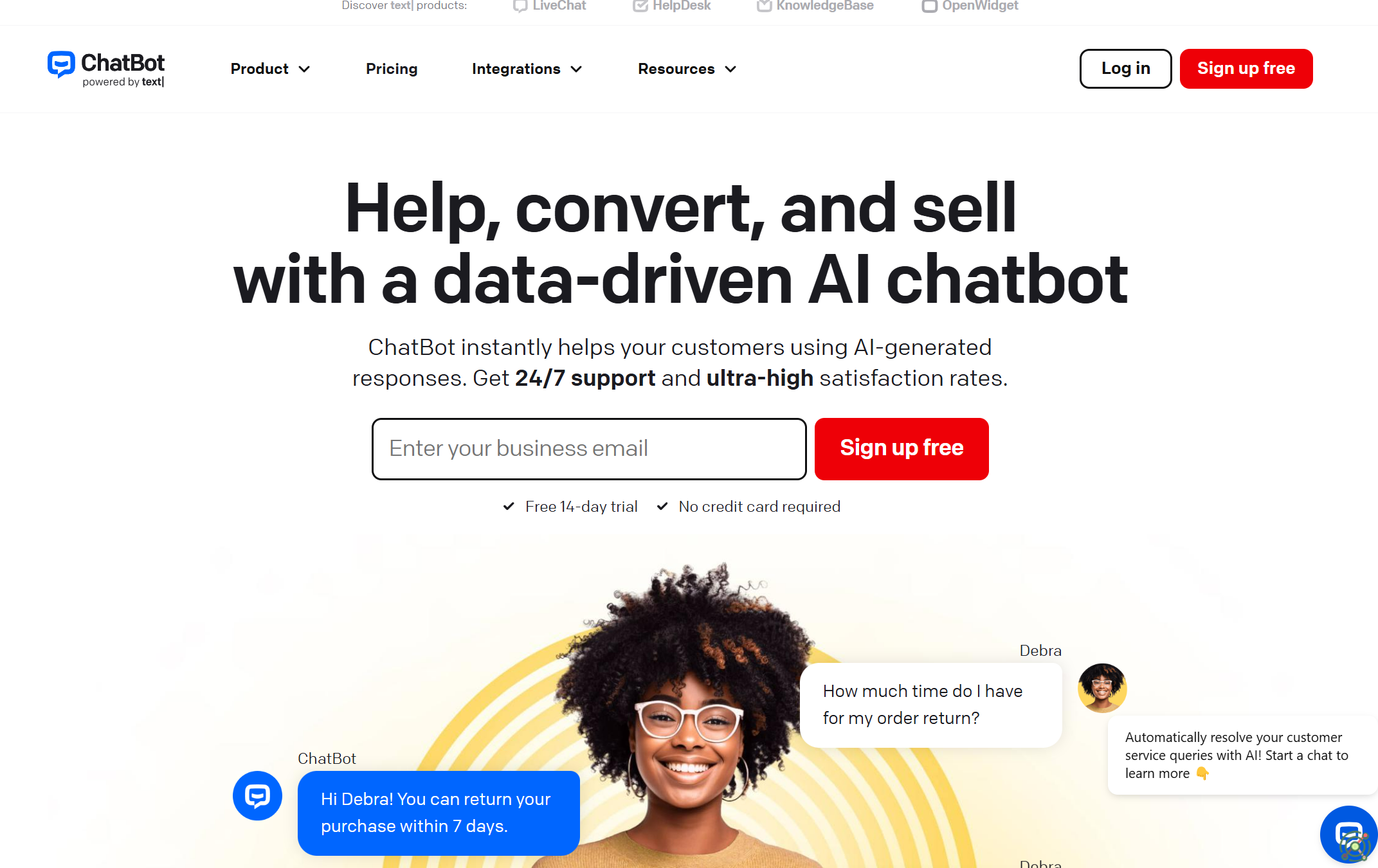 An AI-powered platform for creating, deploying, and tracking chatbots across multiple channels.