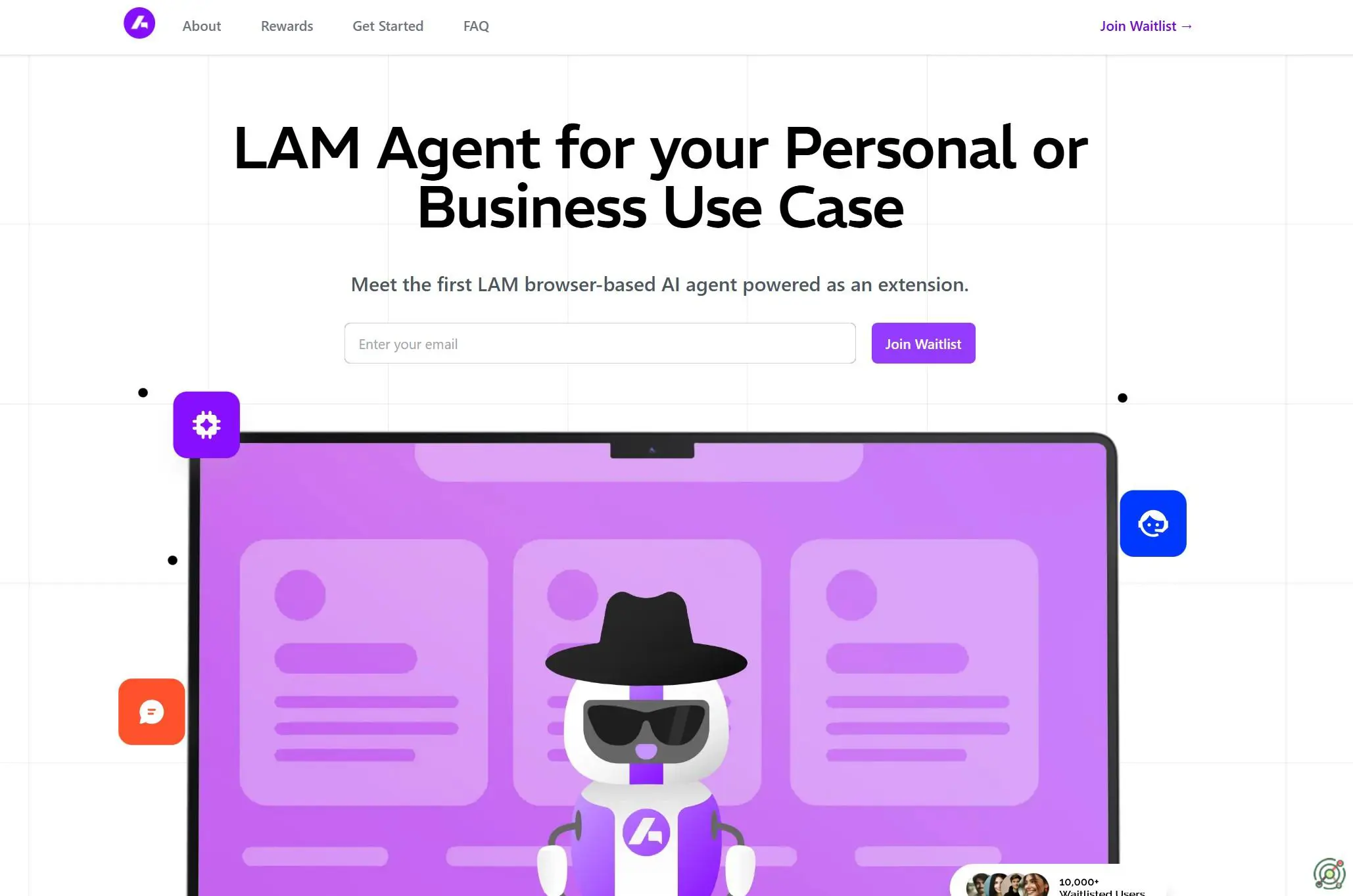 A browser-based AI agent utilizing Large Action Models to automate tasks without API dependencies.