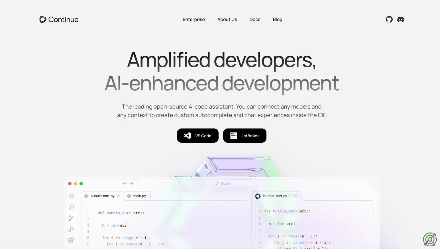An open-source AI code assistant that integrates with IDEs to provide real-time code autocompletion and chat functionalities.