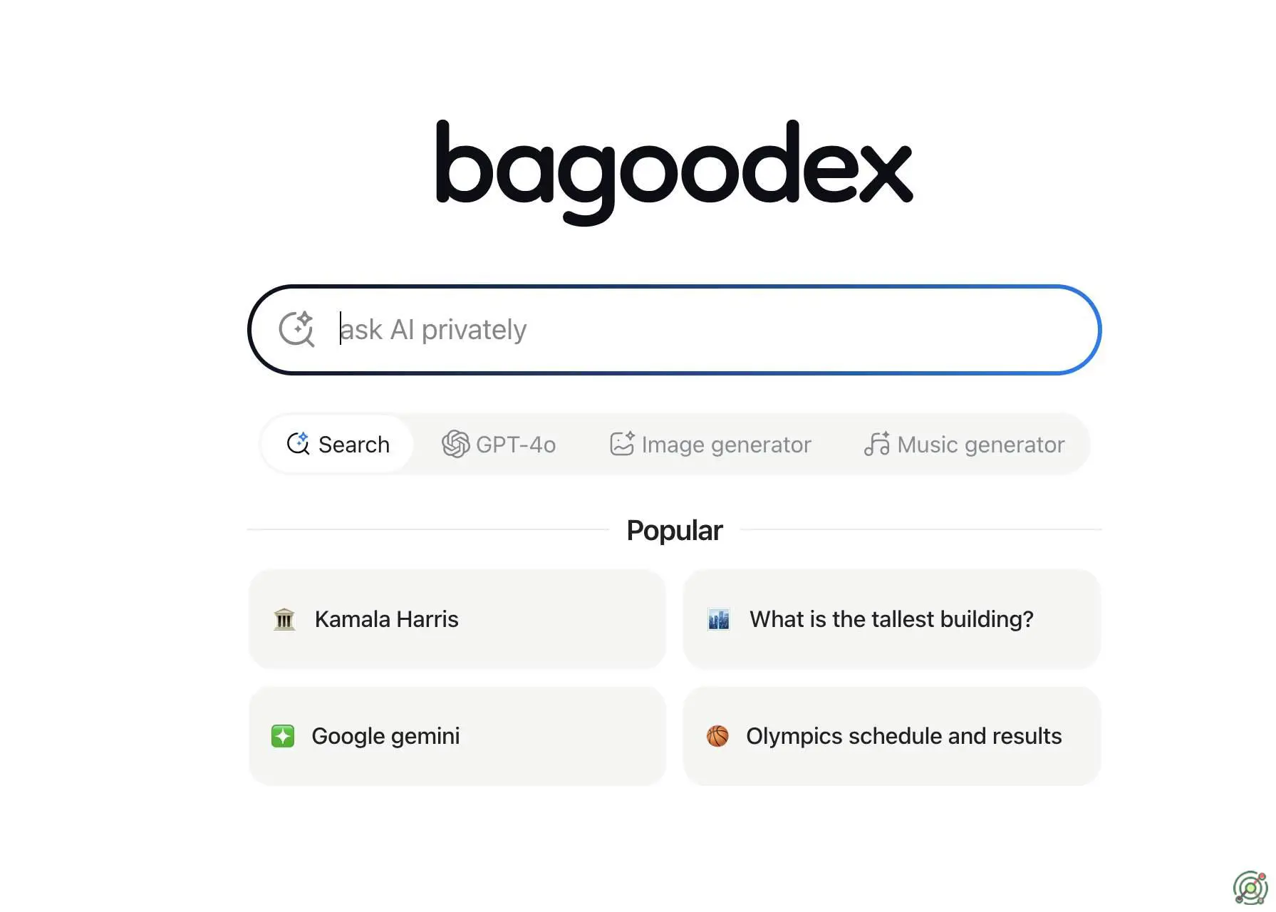 An AI-powered search engine offering precise, real-time information with a focus on user privacy and an ad-free experience.