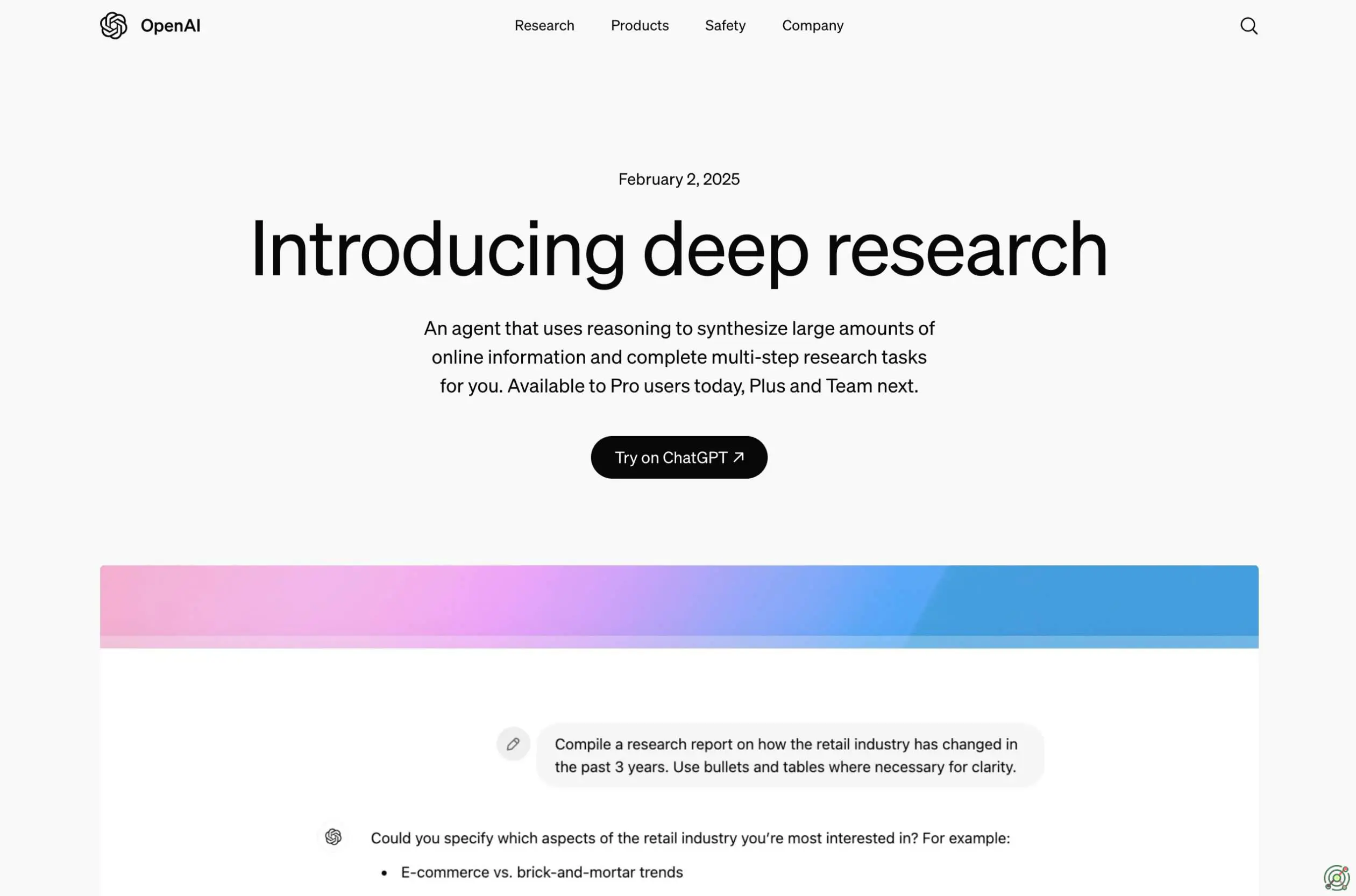 An AI agent that conducts multi-step internet research to generate comprehensive reports.