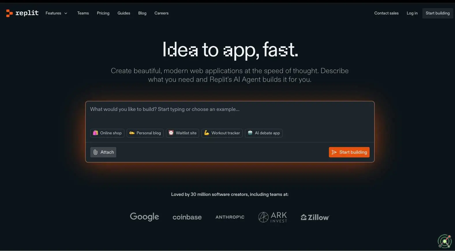 An AI-powered coding assistant that enables users to build, deploy, and manage software applications through natural language prompts within the Replit platform.