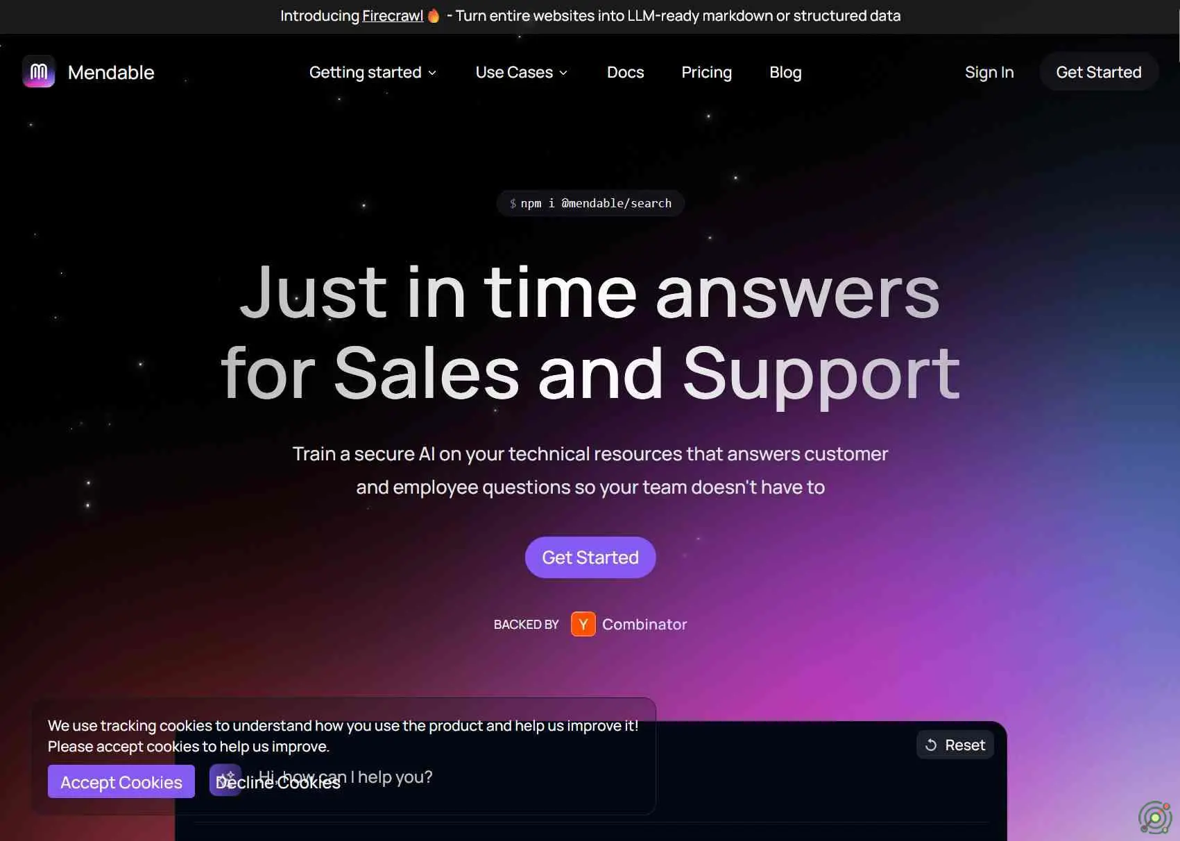 An AI-powered platform that enables developers to integrate chat-based search into their applications, enhancing user engagement and information retrieval.
