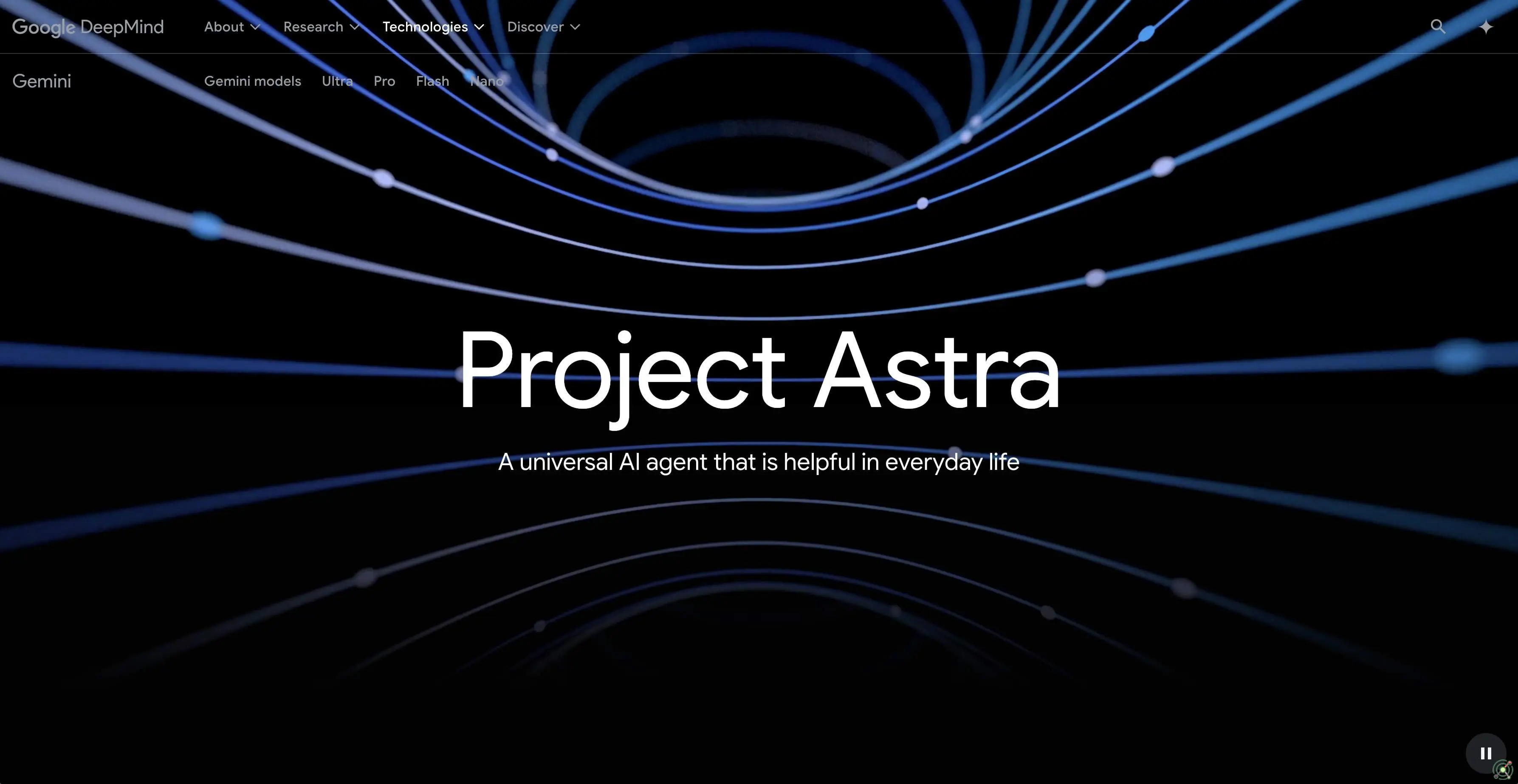 A universal AI agent developed by Google DeepMind to assist in everyday life by processing multimodal information and understanding context.