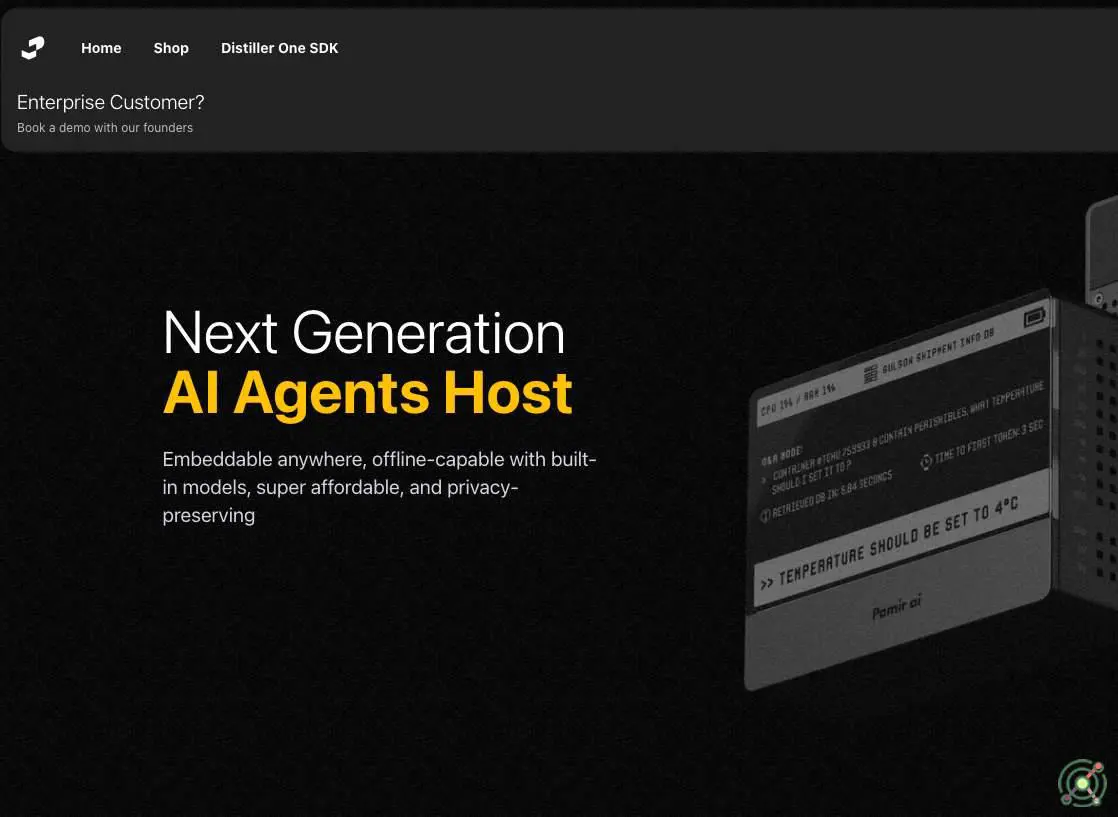 Provides edge AI solutions with hardware and software for offline-capable AI agents.