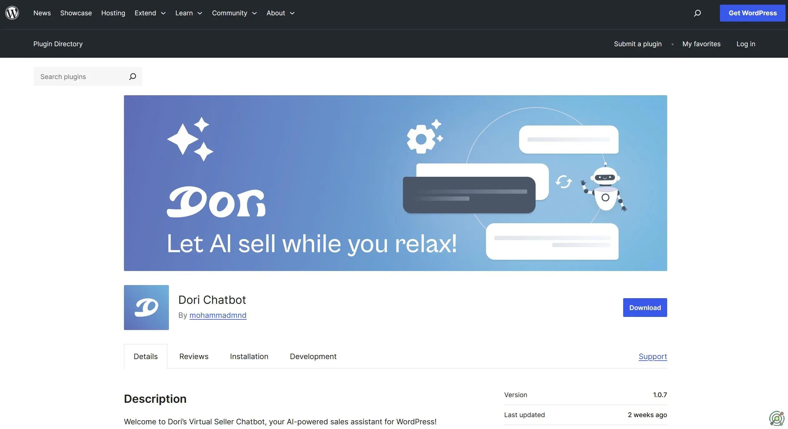 An AI-powered virtual sales assistant for WordPress, enhancing customer engagement and support.