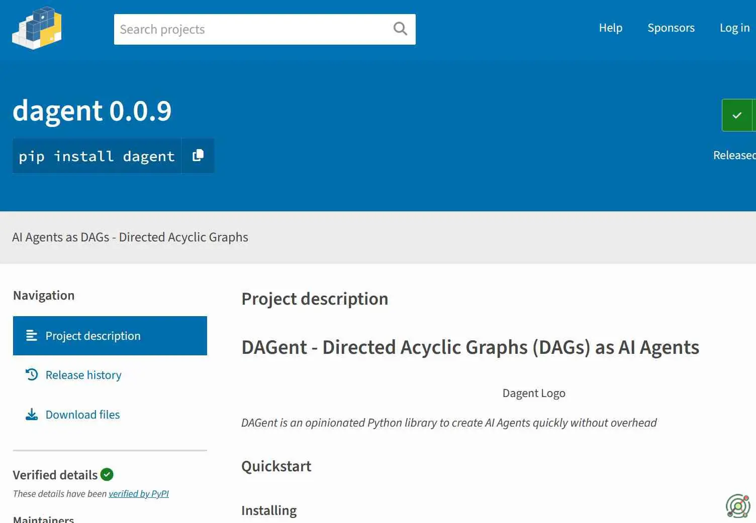 An open-source Python library for creating AI agents structured as Directed Acyclic Graphs (DAGs) to manage decision-making tasks and function executions.