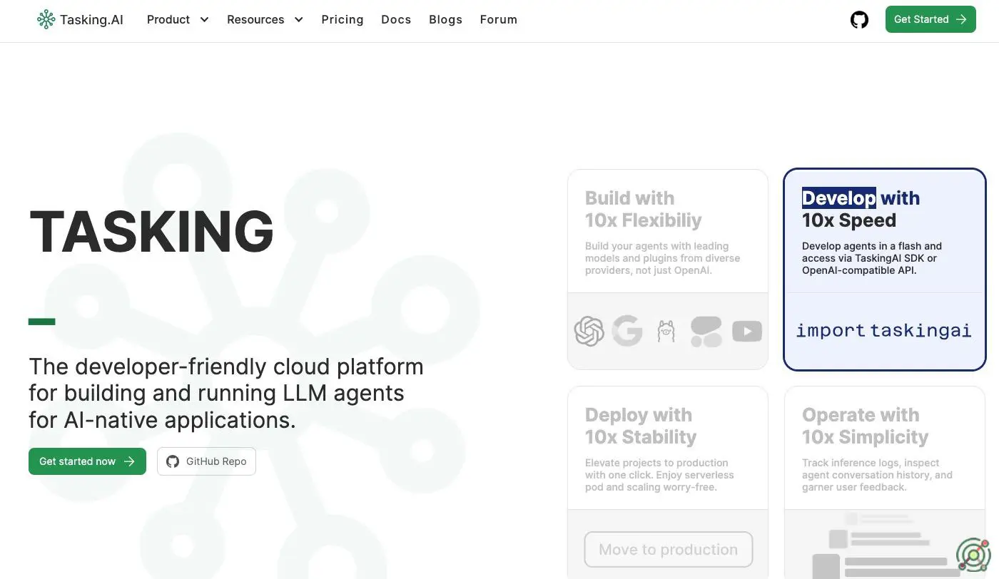 A developer-friendly cloud platform for building and running LLM agents for AI-native applications.