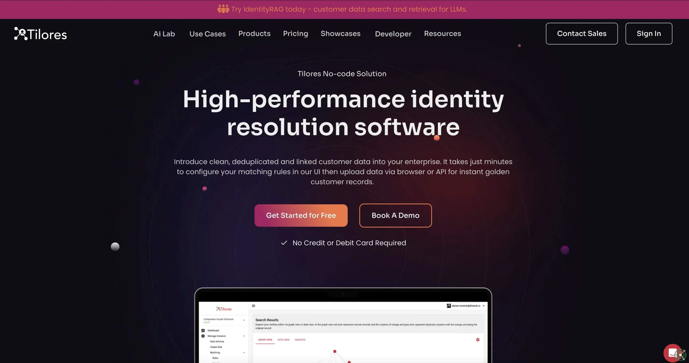 A real-time API that unifies scattered customer data across multiple systems, enhancing risk management, fraud detection, and personalized digital experiences.