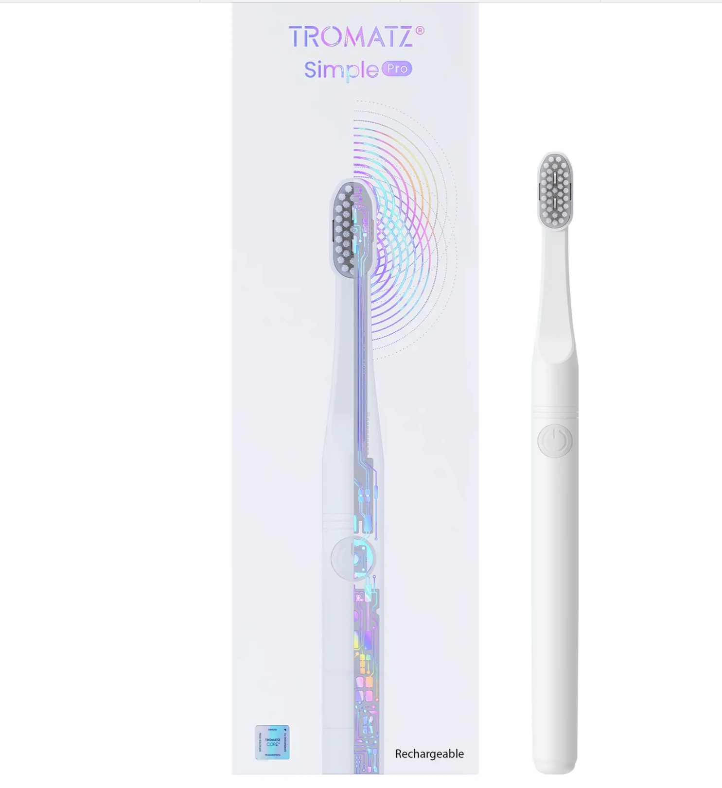 TROMATZ Electromagnetic Wave Toothbrush - Simple Pro Rechargeable