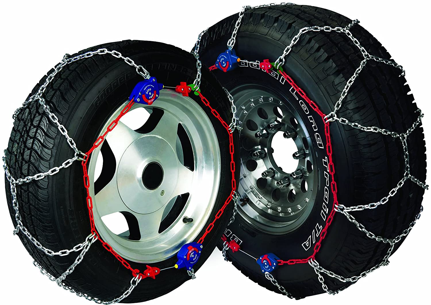 Tire Traction Chain for Winter Snow - Set of 2