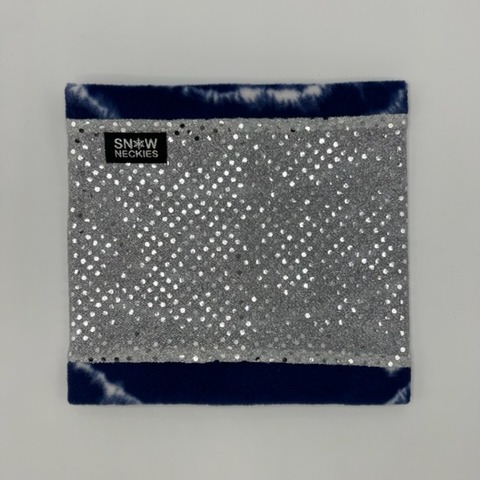 Silver Sparkle Circle Neckie