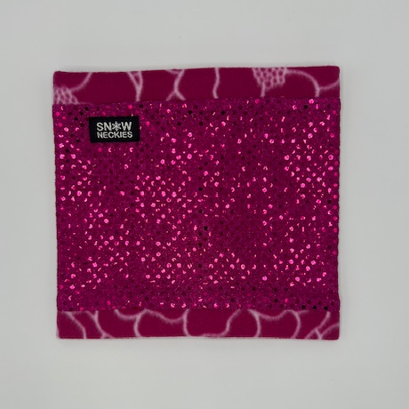 Pink Sparkle Circle Neckie        