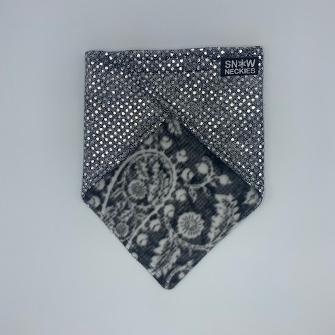 Black and Silver Sparkle Bandana 