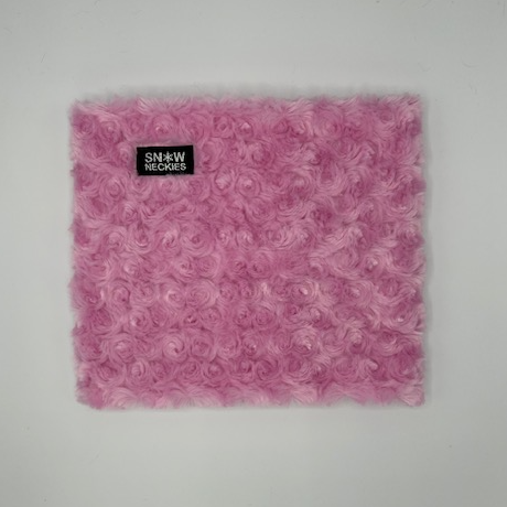 Swirl Fur Neckie - Light Pink