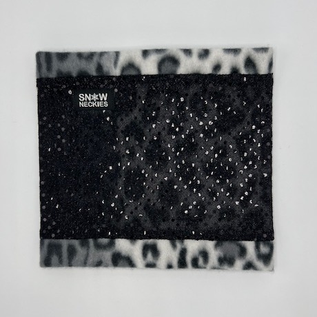 Black Sparkle Circle Neckie    