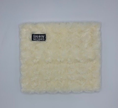 Swirl Fur Neckie - Ivory