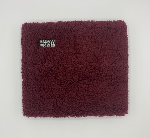 Sherpa Neckie - Burgundy