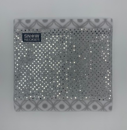 Silver Sparkle Circle Neckie 