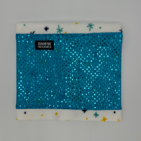 Turquoise Sparkle Circle Neckie   