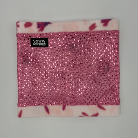 Light Pink Sparkle Circle Neckie  