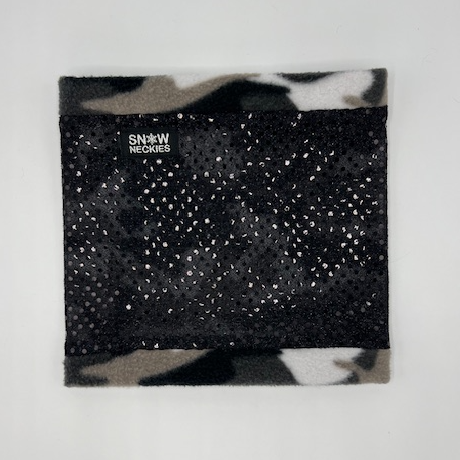 Black Sparkle Circle Neckie     