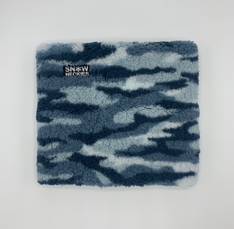 Sherpa Neckie - Camouflage, Blue    