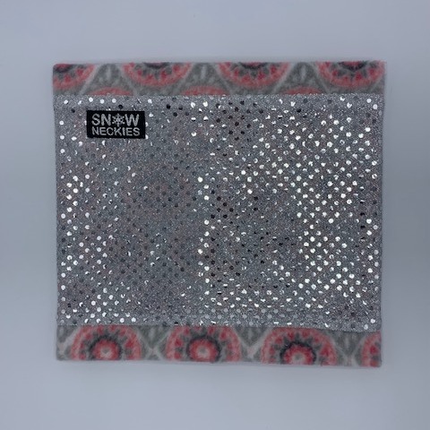Silver Sparkle Circle Neckie 