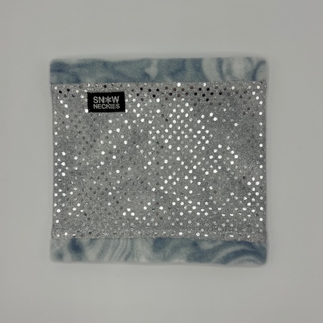 Silver Sparkle Circle Neckie     