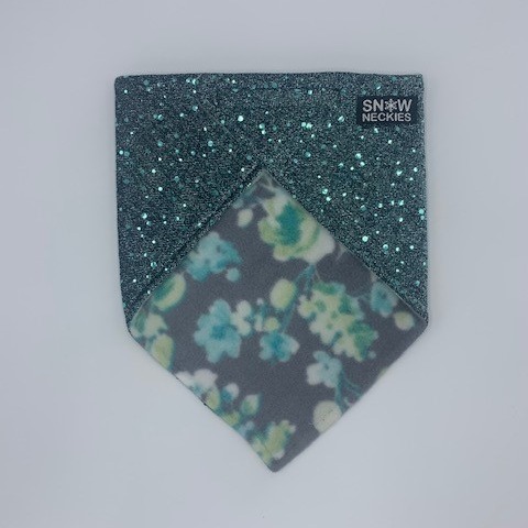 Light Green Tossed Sparkle Bandana           