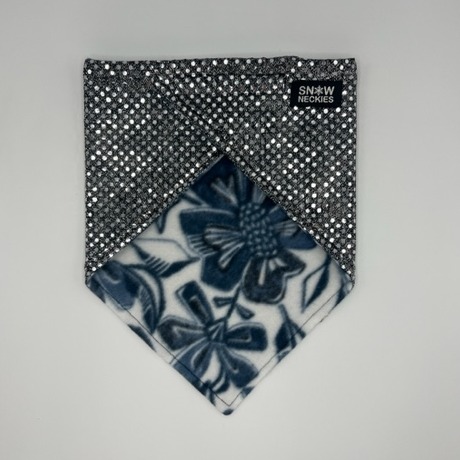 Black and Silver Sparkle Bandana    