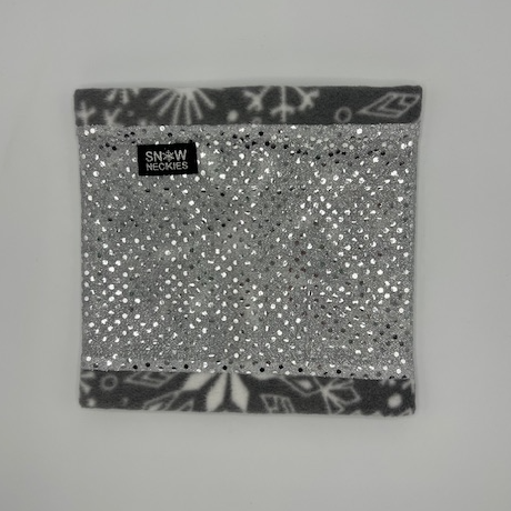 Silver Sparkle Circle Neckie 