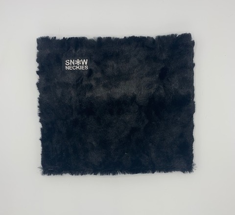 Rabbit Fur Neckie - Black