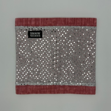 Silver Sparkle Circle Neckie        