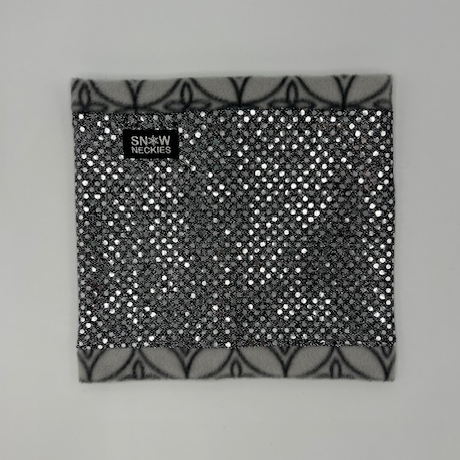 Silver Sparkle Circle Neckie     