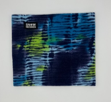 Shades of Blue and Green Fleece Neckie
