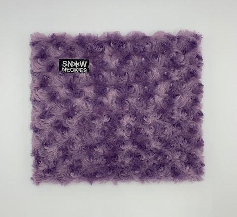 Swirl Fur Neckie - Purple