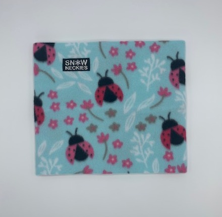 Ladybugs and Flowers Fleece Neckie