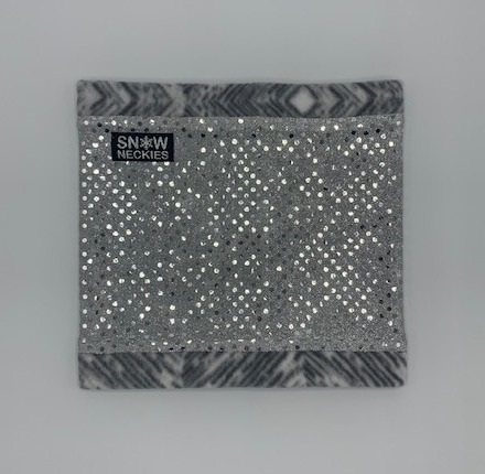 Silver Sparkle Circle Neckie  