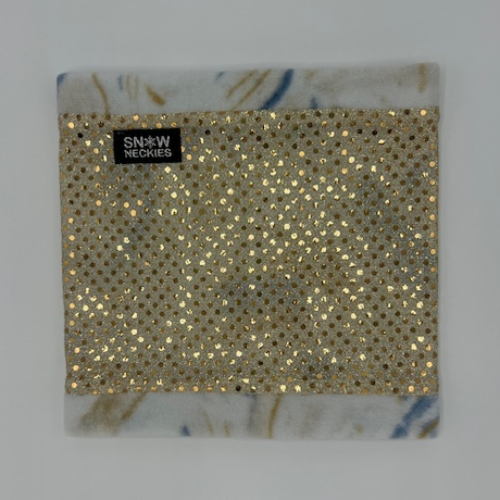 Gold Sparkle Circle Neckie    